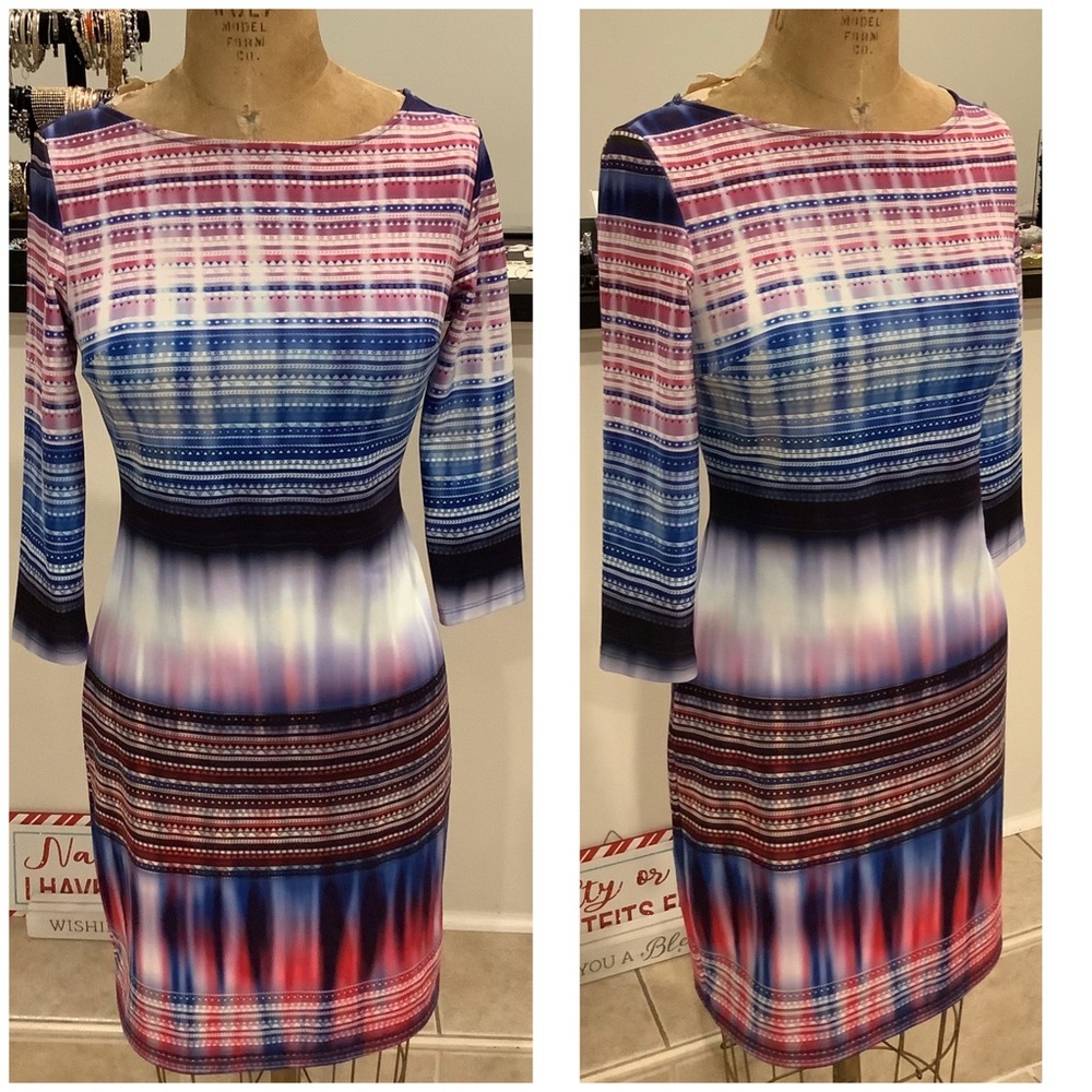 Abstract Printed Dress